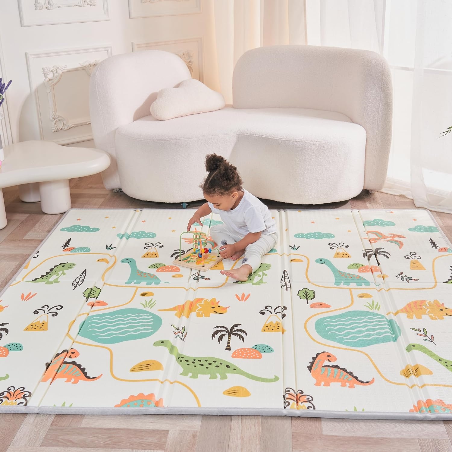 XXL Baby Speelkleed Roze Panda 150x180 cm - 34% Korting
