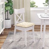 vidaXL Zitkussens Crème 40x40cm (4 stuks) - 59% Korting