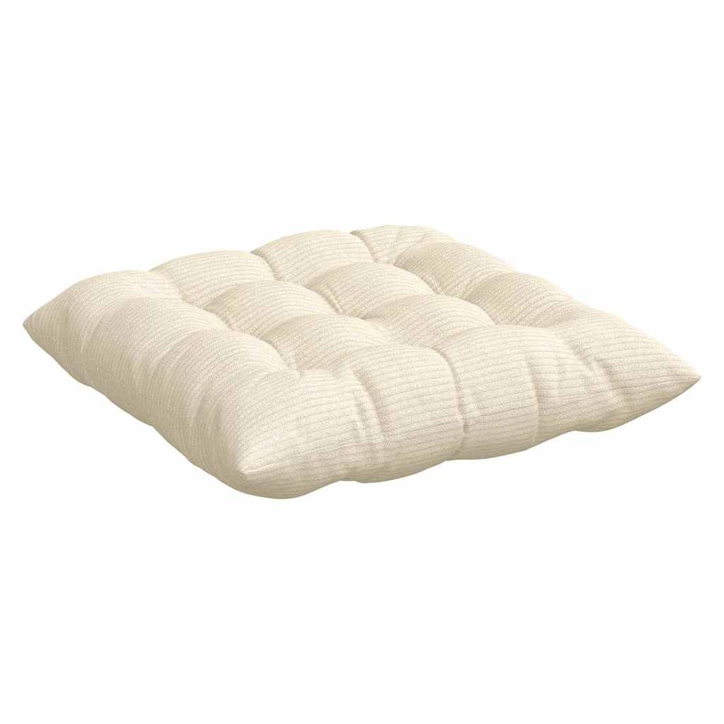 vidaXL Zitkussens Crème 40x40cm (4 stuks) - 59% Korting