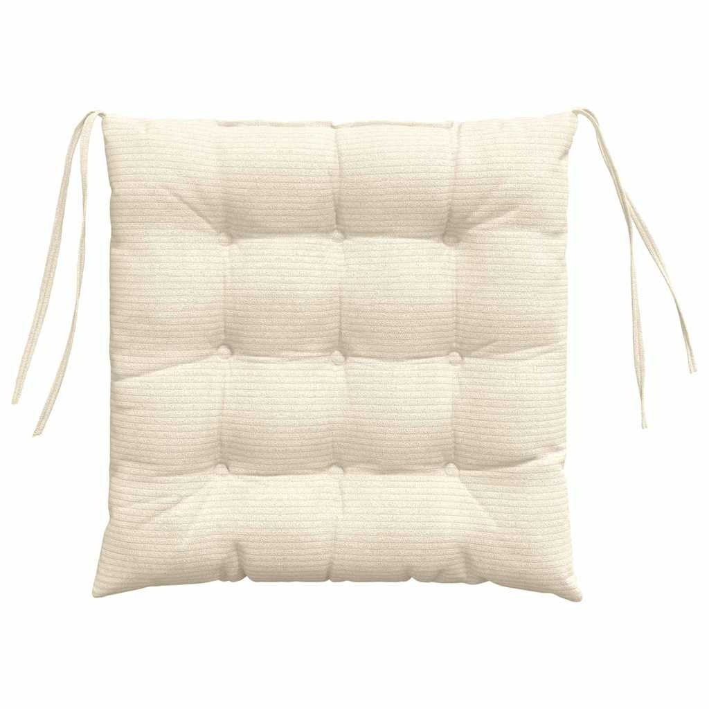 vidaXL Zitkussens Crème 40x40cm (4 stuks) - 59% Korting