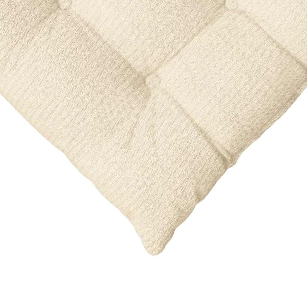 vidaXL Zitkussens Crème 40x40cm (4 stuks) - 59% Korting