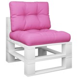 VidaXL Palletkussens Set: 2x Roze Stof Kussens - 33% Korting!