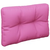 vidaXL Palletkussens 2 st stof roze