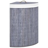 Hoekwasmand Bamboe Grijs 60L - 33% Korting
