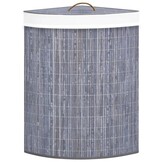 Hoekwasmand Bamboe Grijs 60L - 33% Korting
