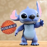 Just Play Stitch Live Action Vinyl Feature Figure, Kids Toys for Ages 3 Up by