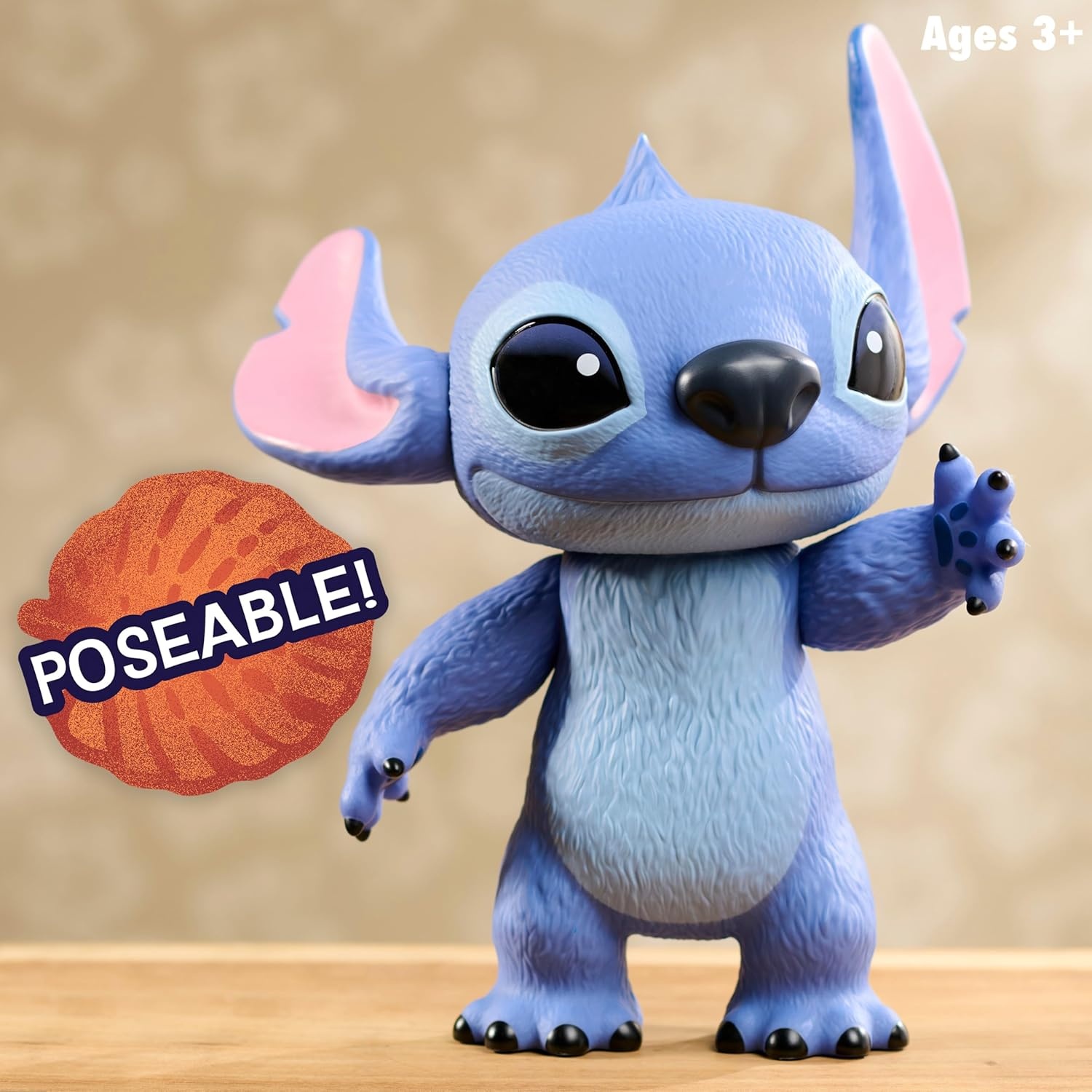 Just Play Stitch Live Action Vinyl Feature Figure, Kids Toys for Ages 3 Up by