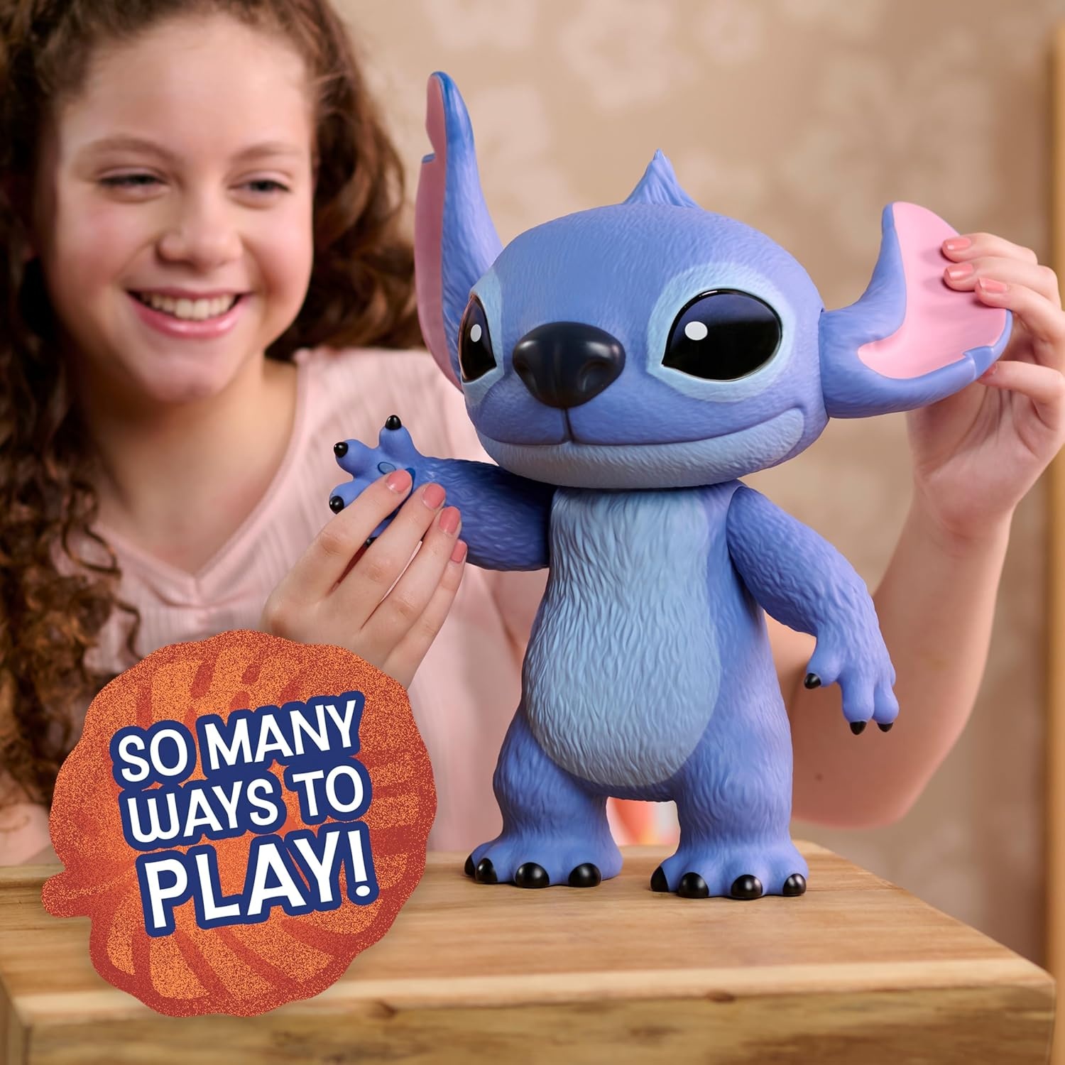 Just Play Stitch Live Action Vinyl Feature Figure, Kids Toys for Ages 3 Up by