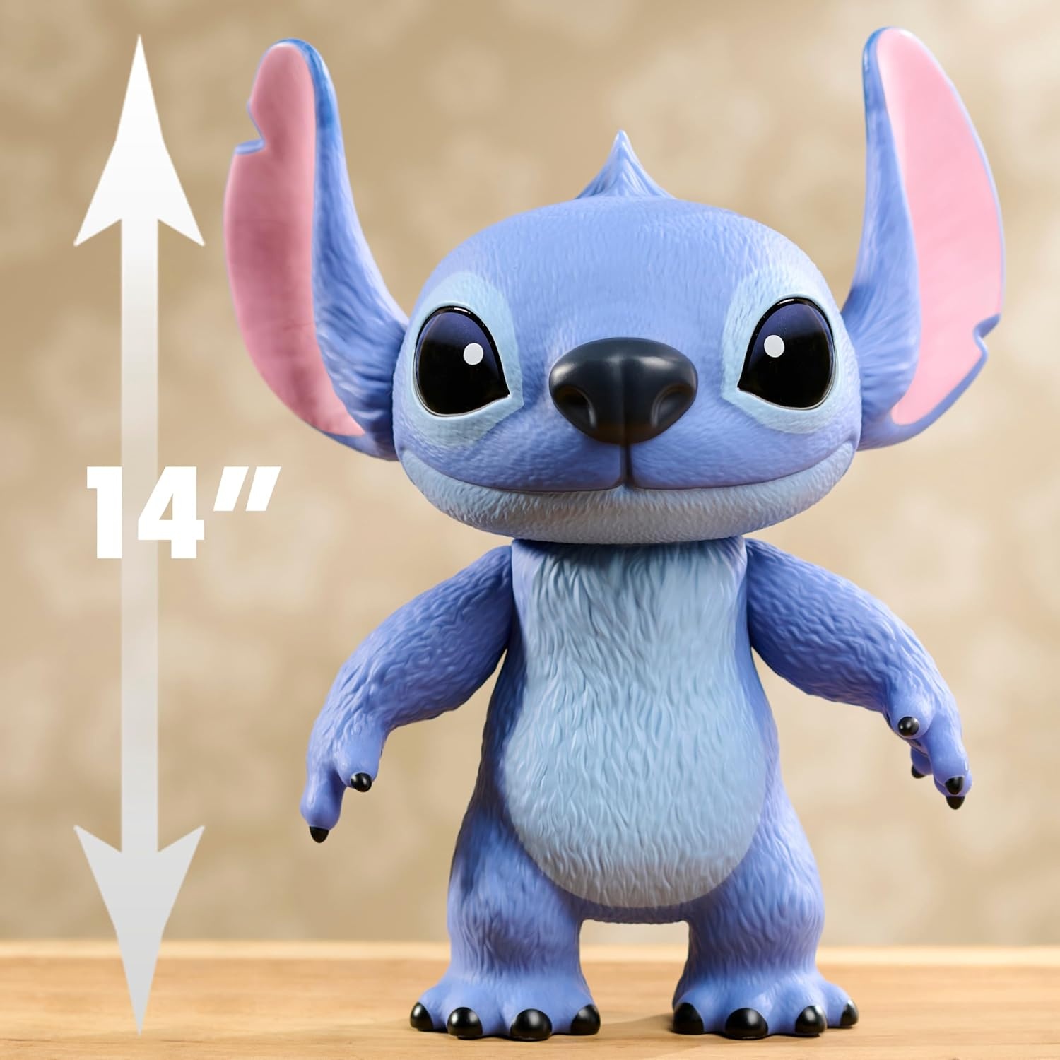 Just Play Stitch Live Action Vinyl Feature Figure, Kids Toys for Ages 3 Up by