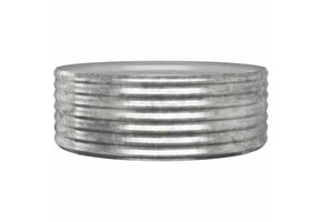 Plantenbak Staal Zilver 100x100x36 cm - 33% Korting