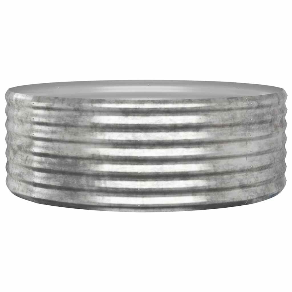 Plantenbak Staal Zilver 100x100x36 cm - 33% Korting