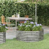 Plantenbak Staal Zilver 100x100x36 cm - 33% Korting