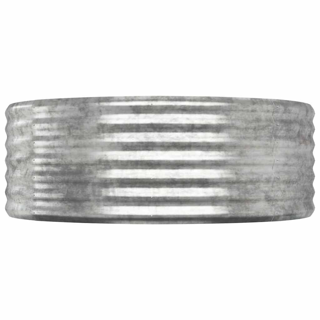Plantenbak Staal Zilver 100x100x36 cm - 33% Korting