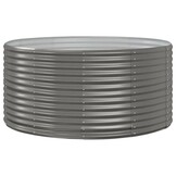 Verhoogde Plantenbak 140x140x68 cm Staal Grijs - 34% Korting