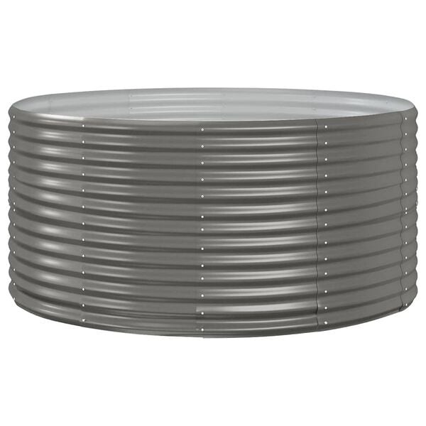 Verhoogde Plantenbak 140x140x68 cm Staal Grijs - 34% Korting