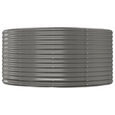 Verhoogde Plantenbak 140x140x68 cm Staal Grijs - 34% Korting