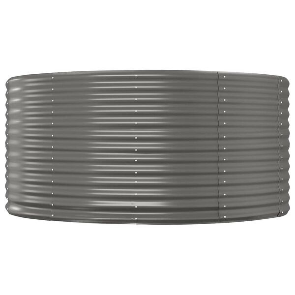 Verhoogde Plantenbak 140x140x68 cm Staal Grijs - 34% Korting