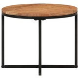 Salontafel Massief Acaciahout & IJzer 45x45x35 cm - 34% Korting!