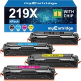 4-Delige Toner Set 219X voor HP Color LaserJet Pro MFP 3302 Serie | Zwart/Cyaan/Magenta/Geel | 3200 Pag. | -61%