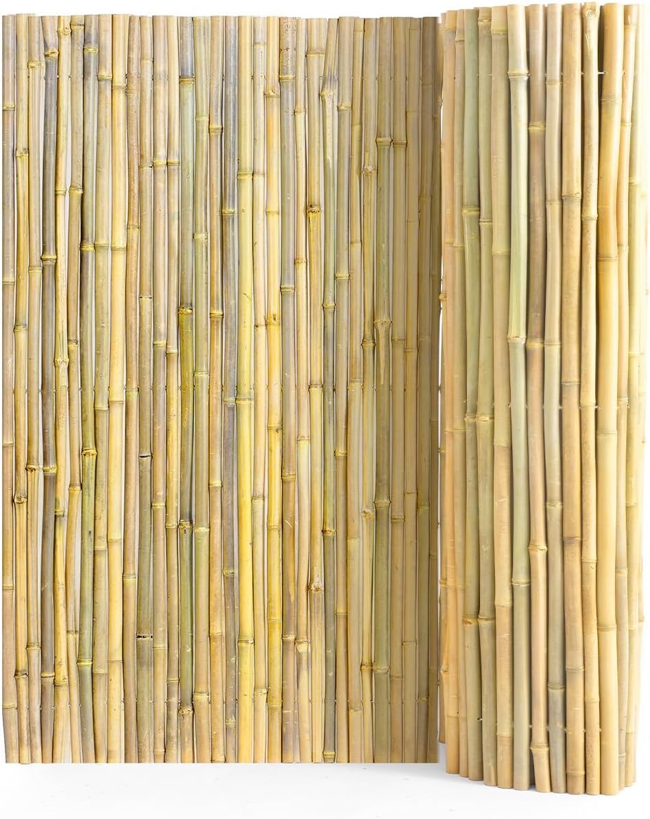 VEVOR Natuurlijke Bamboe Tuinafscheiding 244 x 122 cm - Eco-vriendelijke Privacy Mat