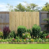 VEVOR Natuurlijke Bamboe Tuinafscheiding 244 x 122 cm - Eco-vriendelijke Privacy Mat