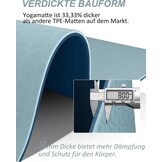 Yogamat 8mm TPE Antislip Blauw | Optimale Demping | 57% Korting