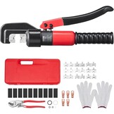 VEVOR Hydraulische Krimptang Set AWG12-2/0 Rood - Inclusief Accessoires en Koffer