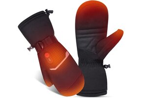 Verwarmde Skihandschoenen Uniseks Zwart | 61% Korting