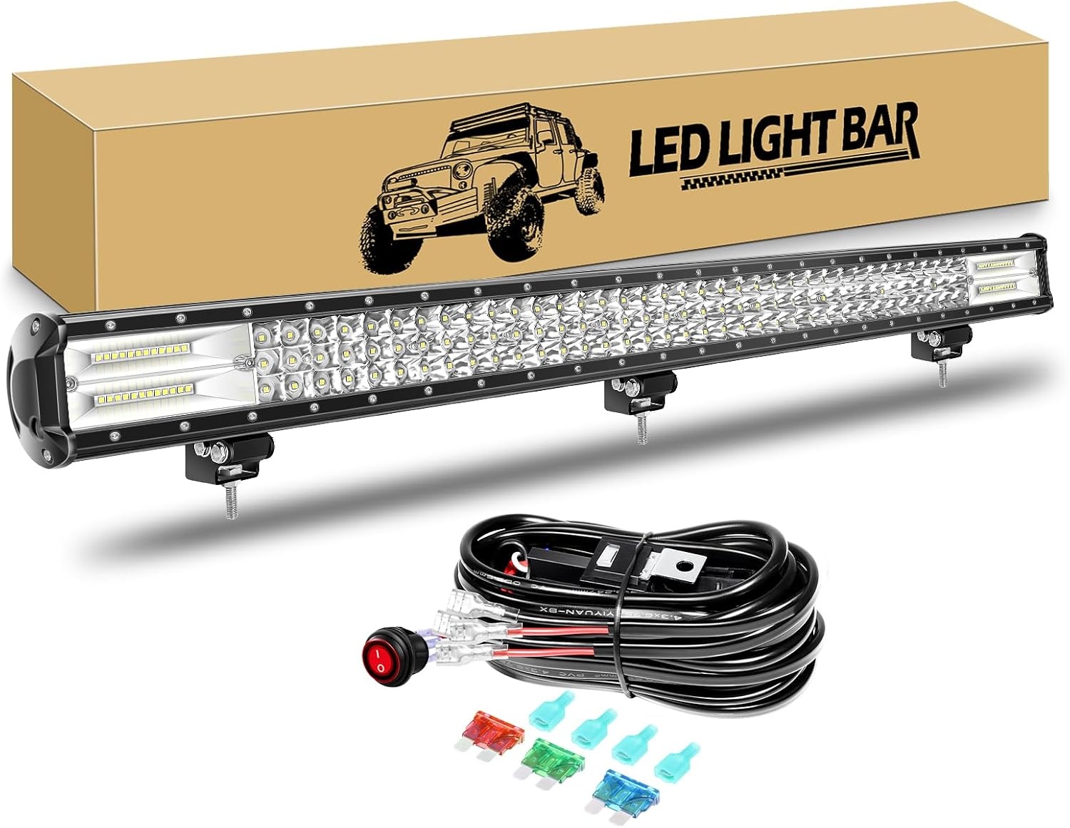 LED-lichtbalk 100cm 540W 6000K Offroad & Werkvoertuigen - 34% Korting!