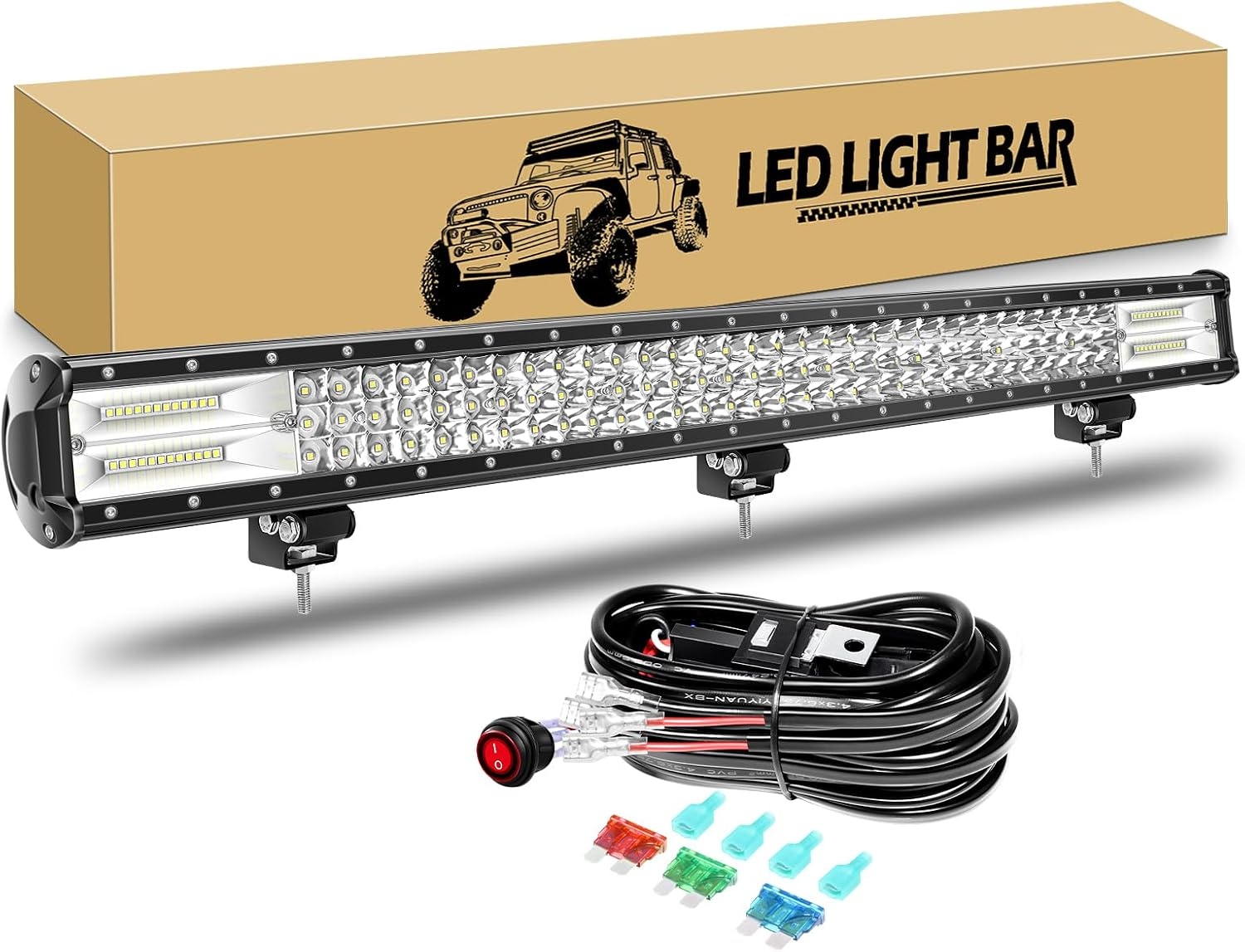 LED-lichtbalk 100cm 540W 6000K Offroad & Werkvoertuigen - 34% Korting!
