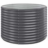 Plantenbak Staal Antraciet 100x100x68 cm | 54% Korting