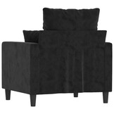 Zwarte Fluweel Fauteuil 60 cm - 34% Korting