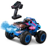 Afstandsbestuurbare Auto Blauw (1/12) met Rookoptie - 58% Korting!