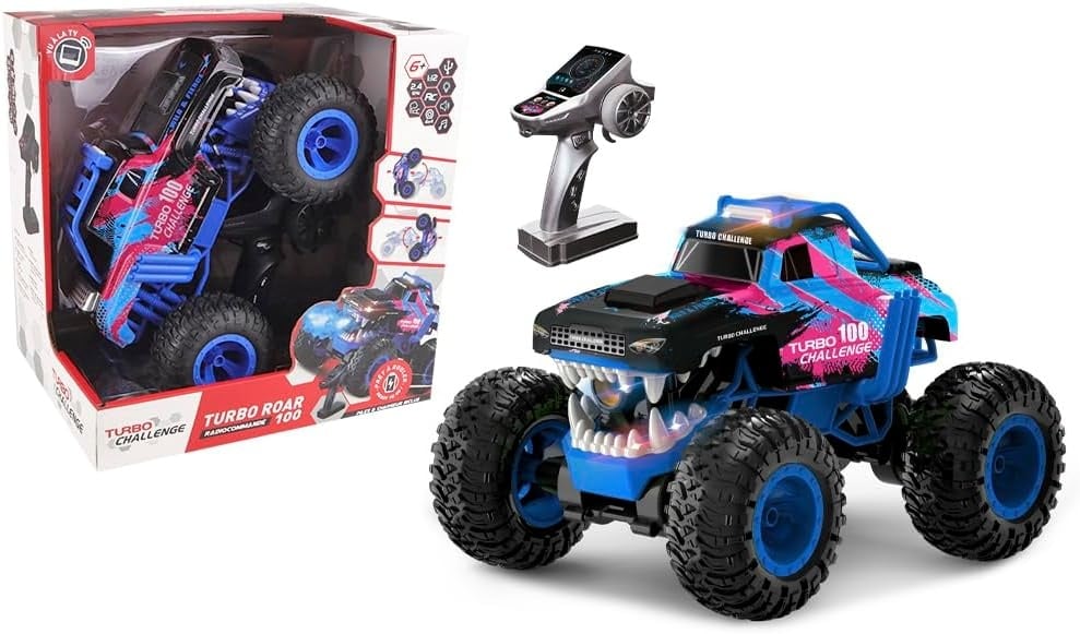 Afstandsbestuurbare Auto Blauw (1/12) met Rookoptie - 58% Korting!