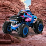 Afstandsbestuurbare Auto Blauw (1/12) met Rookoptie - 58% Korting!