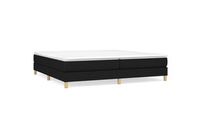 Zwart Stoffen Bedframe 200x200 cm - 34% Korting