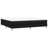 Zwart Stoffen Bedframe 200x200 cm - 34% Korting
