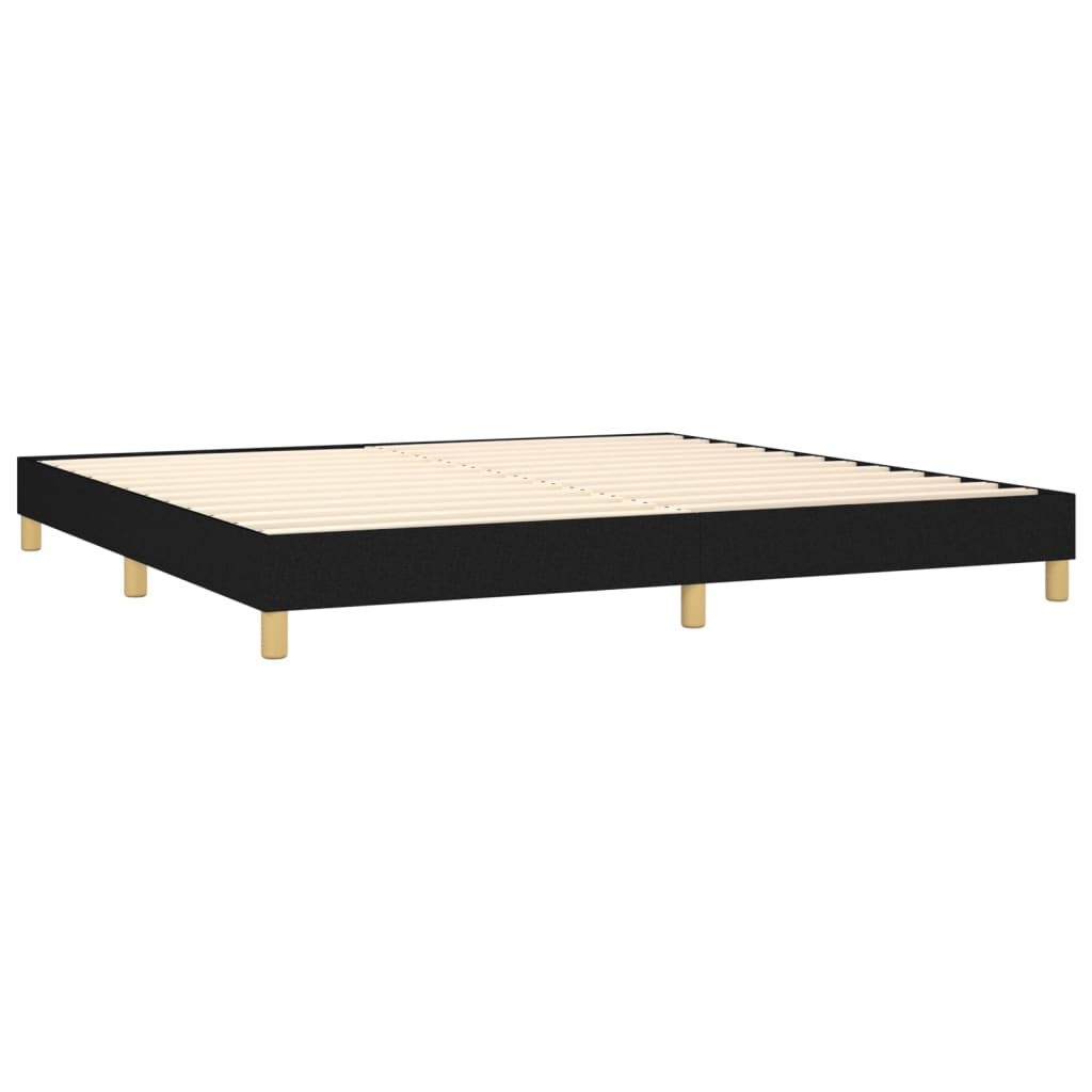 Zwart Stoffen Bedframe 200x200 cm - 34% Korting