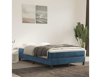 Pocketveringmatras Donkerblauw Fluweel 120x220x20 cm - 35% Korting