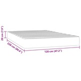 Pocketveringmatras donkerblauw 120x220x20 cm - 61% Korting!