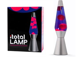 LED Lavalamp 36cm Paars/Zilver 33% Korting