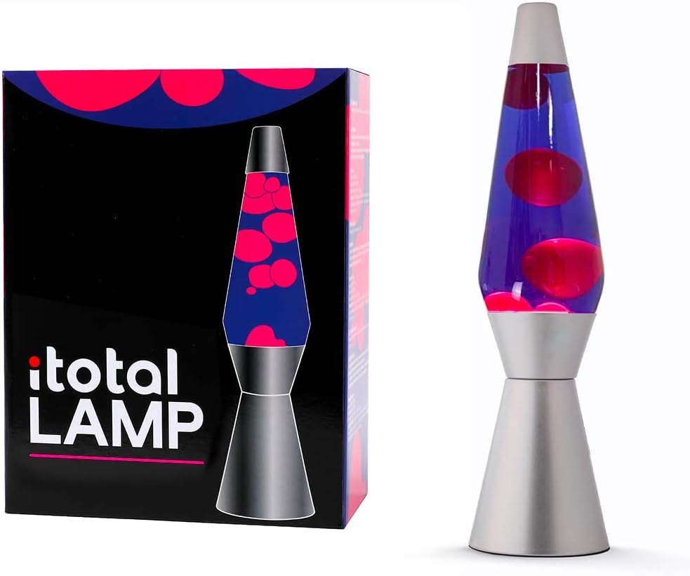 LED Lavalamp 36cm Paars/Zilver 33% Korting