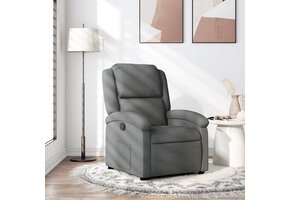 Verstelbare Fauteuil Stof Donkergrijs - 35% Korting