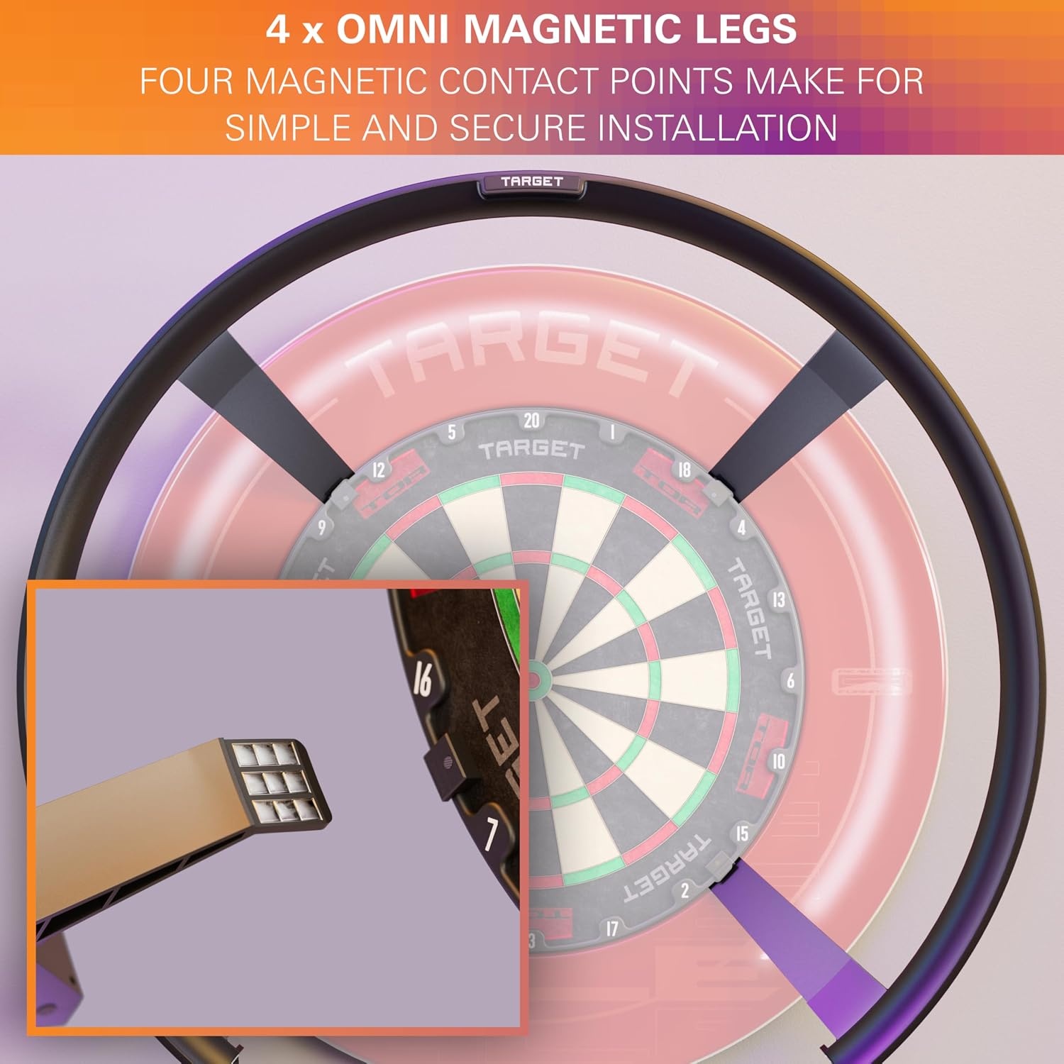 Automatische Dartbord Score Ring met HD Camera's & LED (35% Korting)