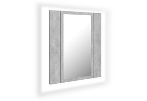 Betongrijs Badkamerkast met Spiegel & LED - 40x12x45cm | 33% Korting