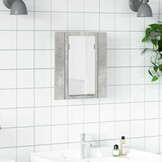 Betongrijs Badkamerkast met Spiegel & LED - 40x12x45cm | 33% Korting