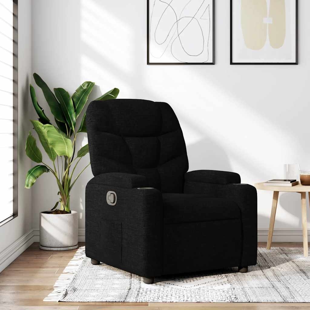 Verstelbare Zwarte Fauteuil met 35% Korting