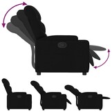 Verstelbare Zwarte Fauteuil met 35% Korting