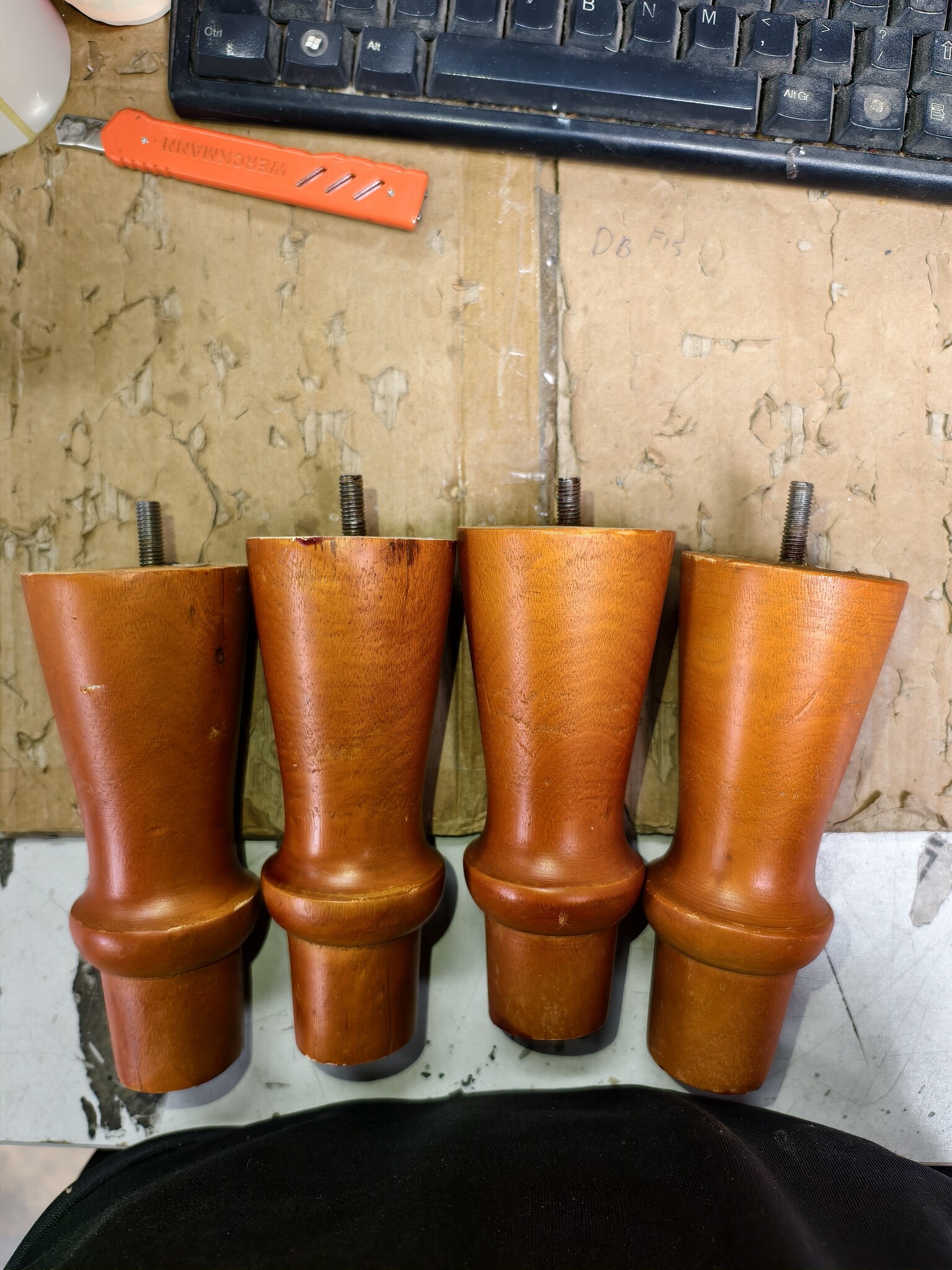 Bruine Kuipstoel in Echt Leer & Mangohout - 60% Korting!