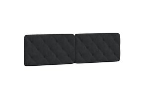 Hoofdbordkussen 180cm Fluweel Zwart - 35% Korting!